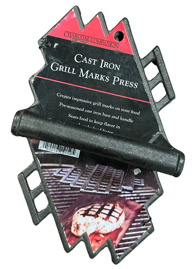 CAST IRON GRILL MARKS PRESS